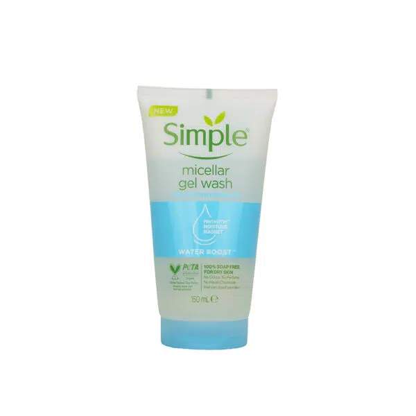 ژل شستشوی صورت پوست خشک سیمپل مدل MICELLAR حجم 150 میلی لیتر