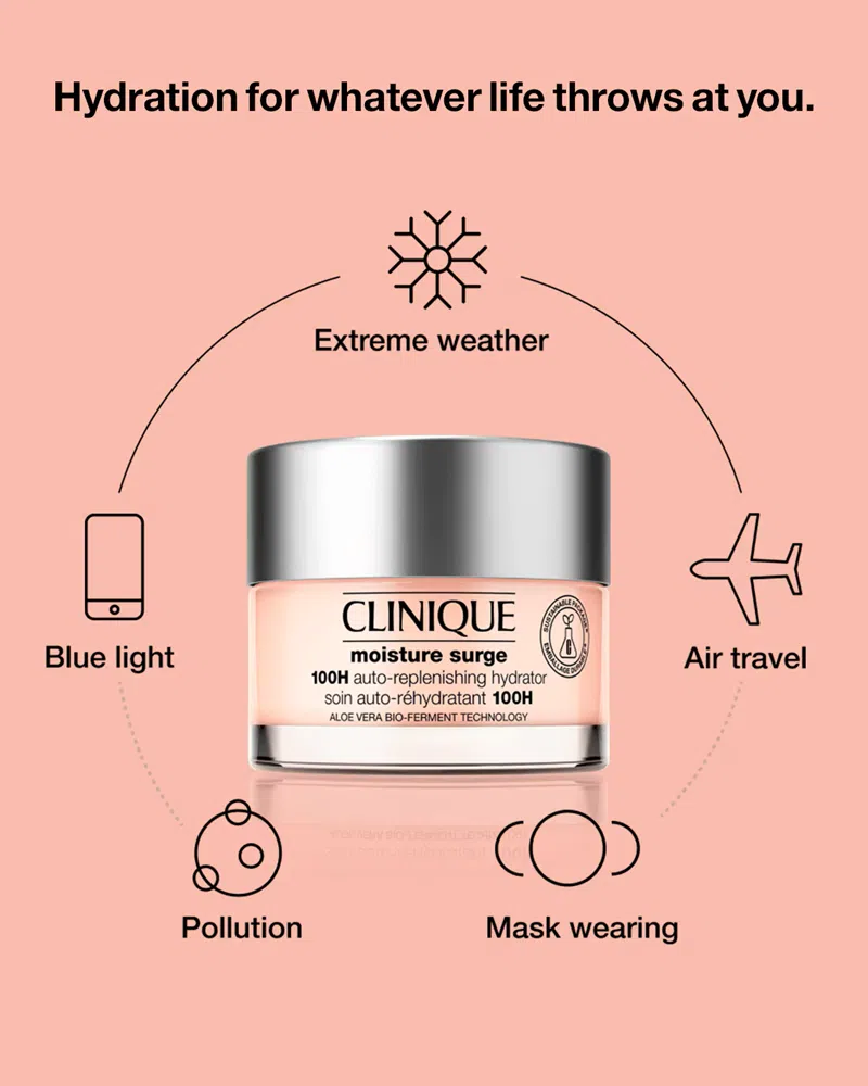 کرم آبرسان 100 ساعته کلینیک مدل Moisture Surge حجم 50 میلی لیتر - Image 2