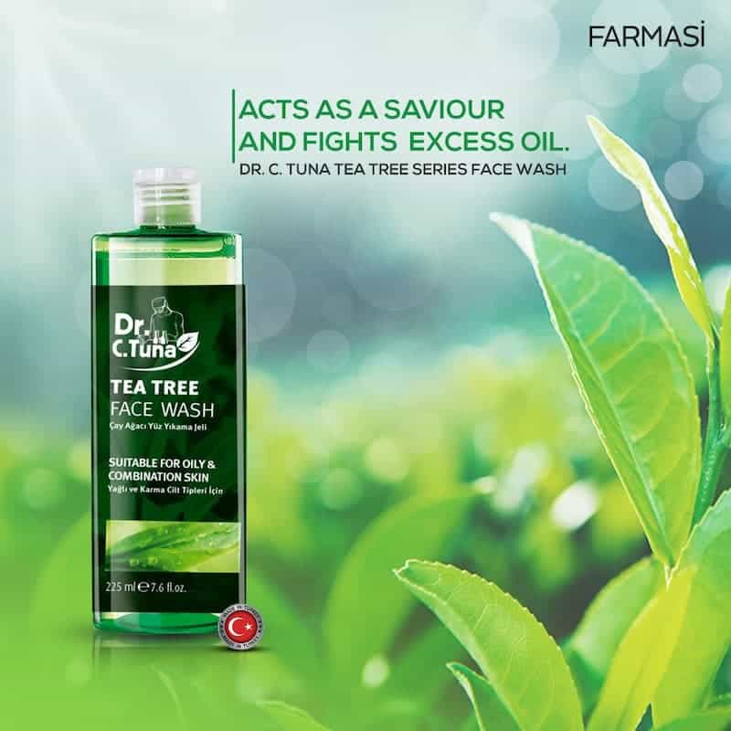 ژل شستشوی صورت حاوی روغن درخت چای Dr.C.Tuna حجم 225 میلی لیتر - Image 3